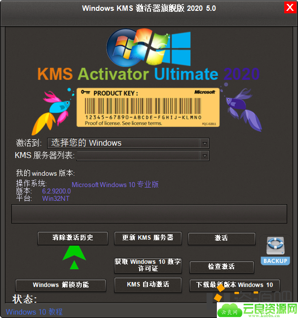 KMS旗舰版 2020 v5.0 系统激活工具绿色版