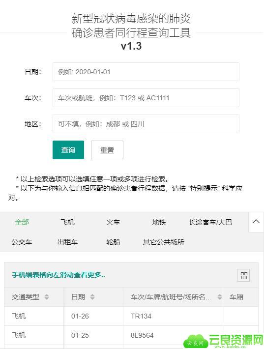 在线查询新型肺炎确诊患者行程